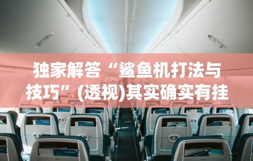 独家解答“鲨鱼机打法与技巧”(透视)其实确实有挂