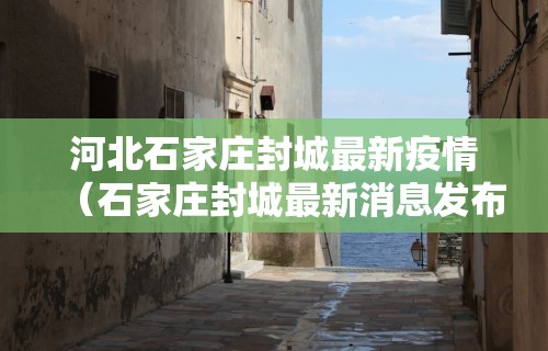 河北石家庄封城最新疫情（石家庄封城最新消息发布）