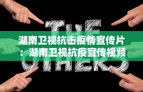 湖南卫视抗击疫情宣传片：湖南卫视抗疫宣传视频